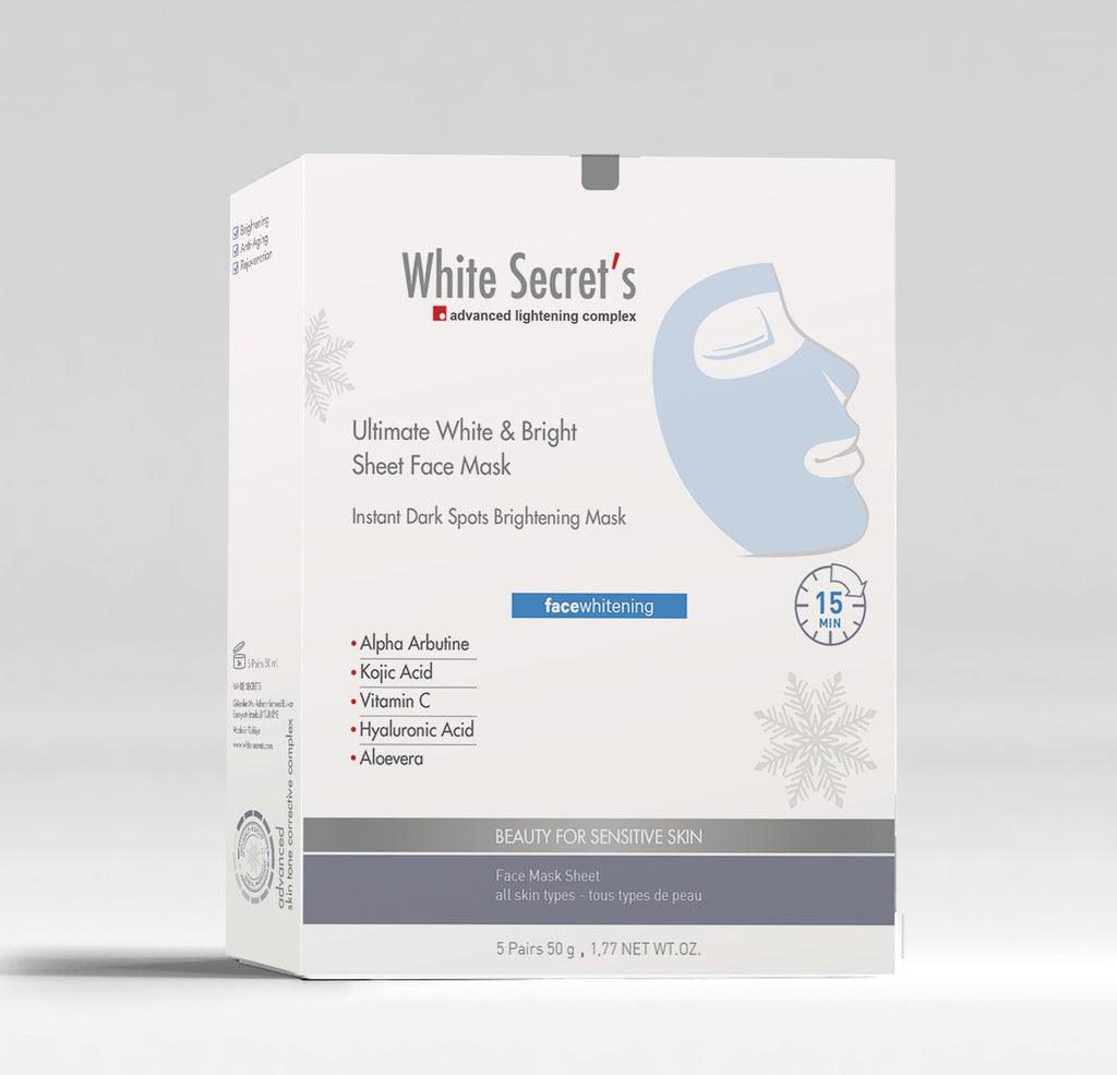 Ultimate White & Bright Sheet Face Mask – white-secrets.com